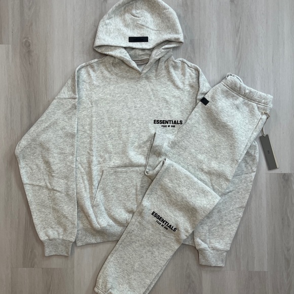 Essentials Gray Hoodie and Sweatpants Set